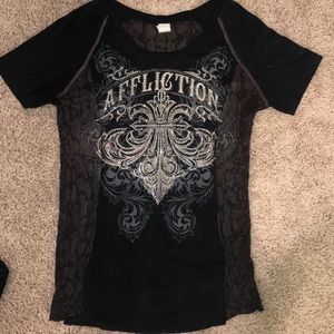 $10 Affliction shirt:) Size Medium